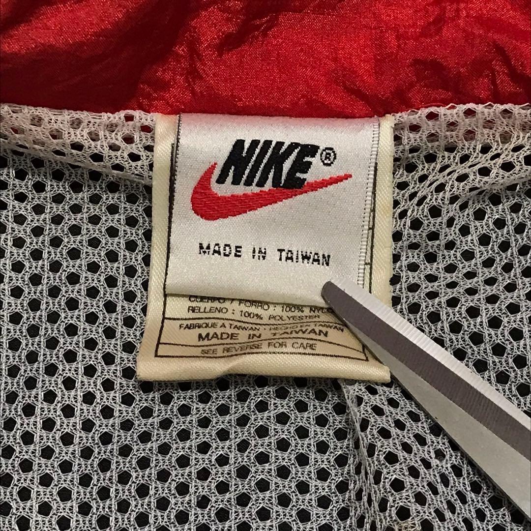 90s NIKE ナイキ ビンテージナイロンジャケット 風車ロゴ マルチカラー