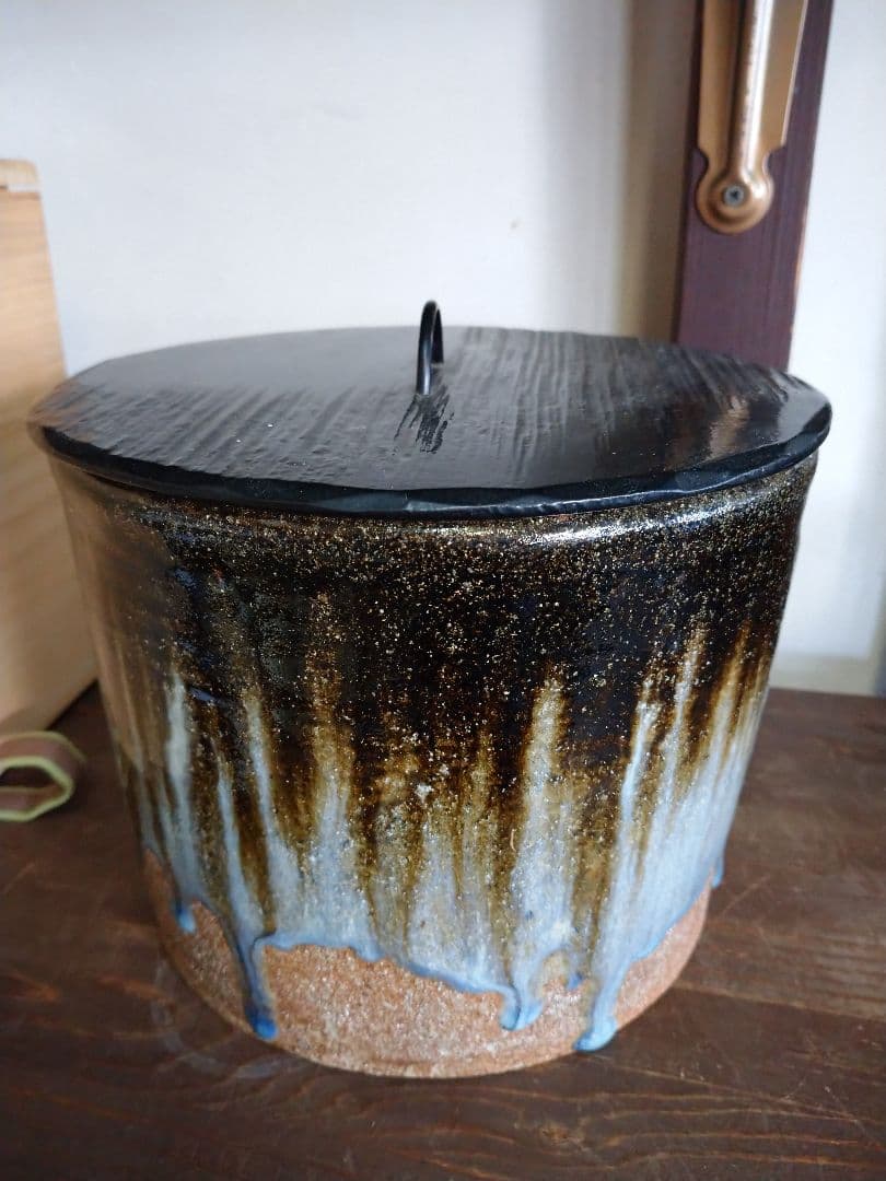 朝鮮唐津焼 水指（桐箱付） 小島喜昭 - メルカリ