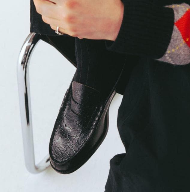 The Kenford Fineshoes 全面ペイズリー ローファー 25cm - メルカリ