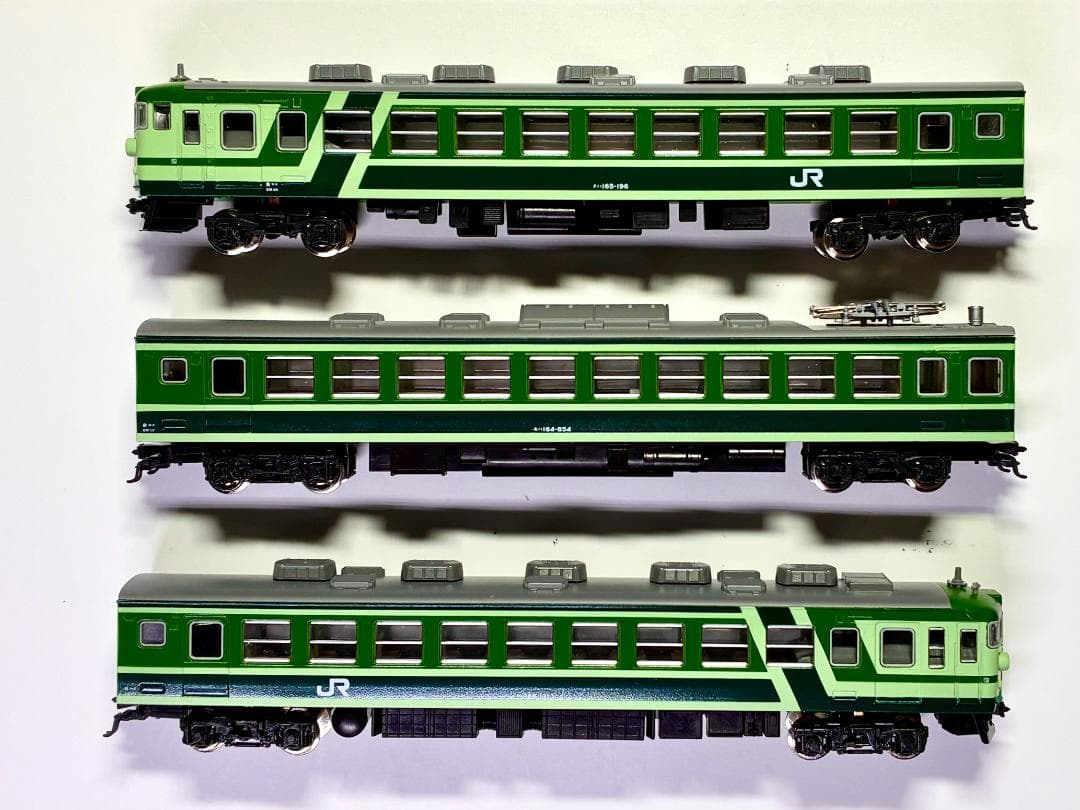 ☆復刻 特別企画 希少モデル！☆165系 ムーンライト グリーン 3両