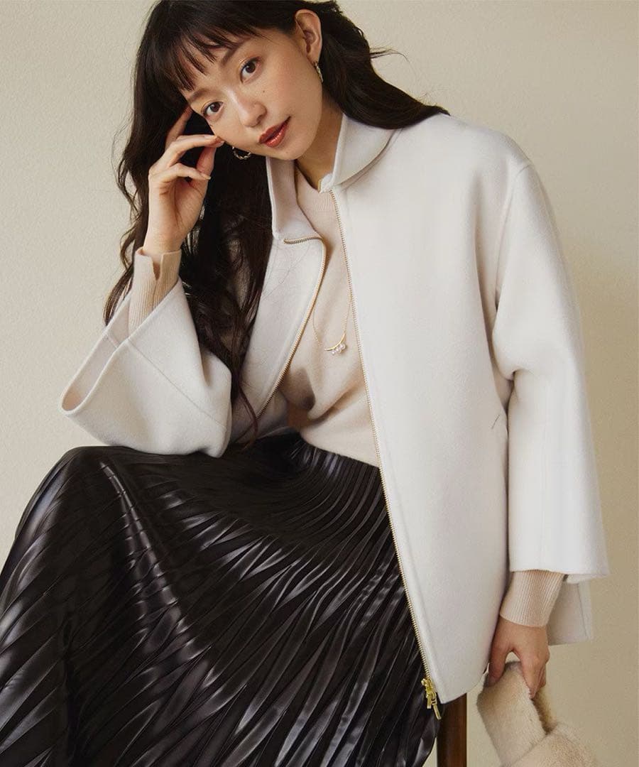 値下　ウールリバー スタンドカラーコート　サイズ32 23区｜ウールリバー スタンドカラーコート | Rakuten Fashion(楽天