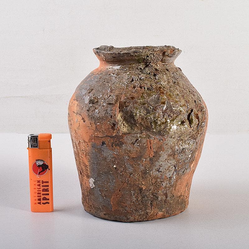 信楽焼 古信楽 蹲（うずくまる）壺 小壺 時代箱 M R7874C - メルカリ