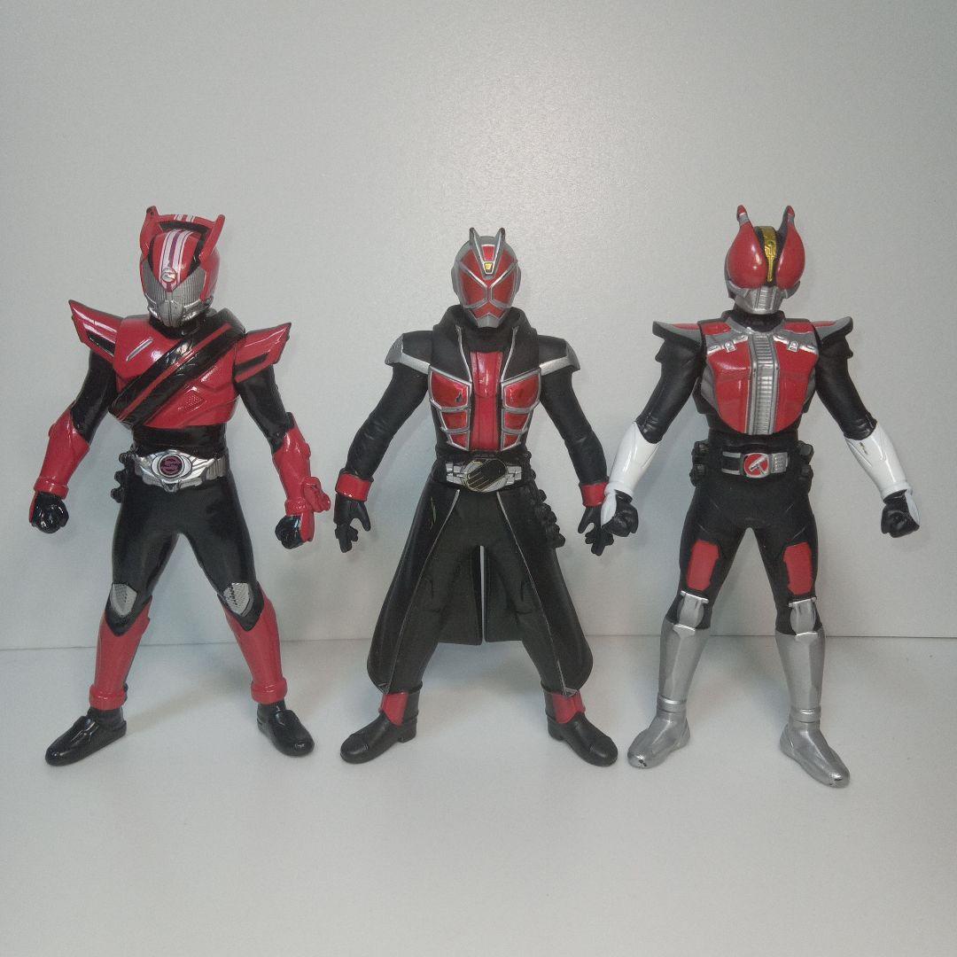 仮面ライダー/電王/ウィザード/ドライブ/ソフビ/人形/約/17センチ