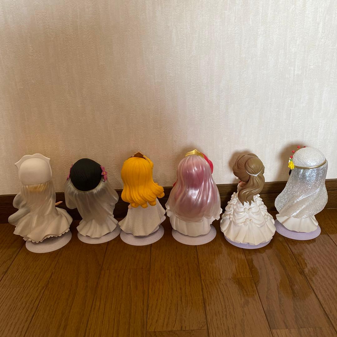 qposket プリンセス ホワイトカラー ディズニー セット ウエディング