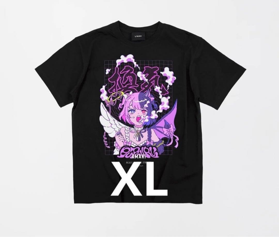天鬼ぷるる 換気tシャツ Black XLサイズ REJECT - メルカリ