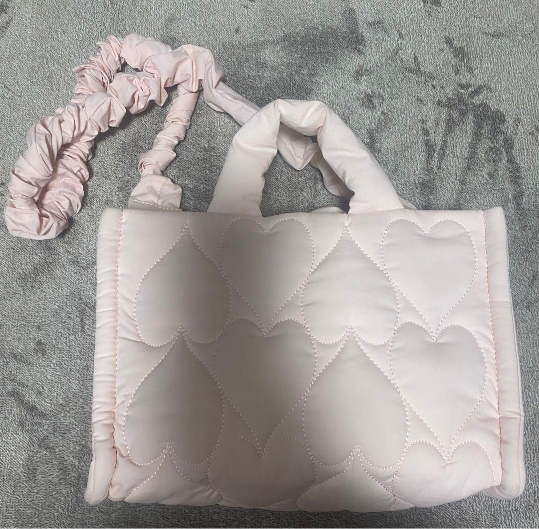 FURFUR ハートキルティングバッグ ピンク - メルカリ