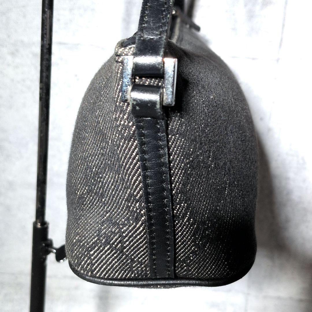 美品】グッチ アクセサリーポーチ GGキャンバス デニム調 07198 グレー