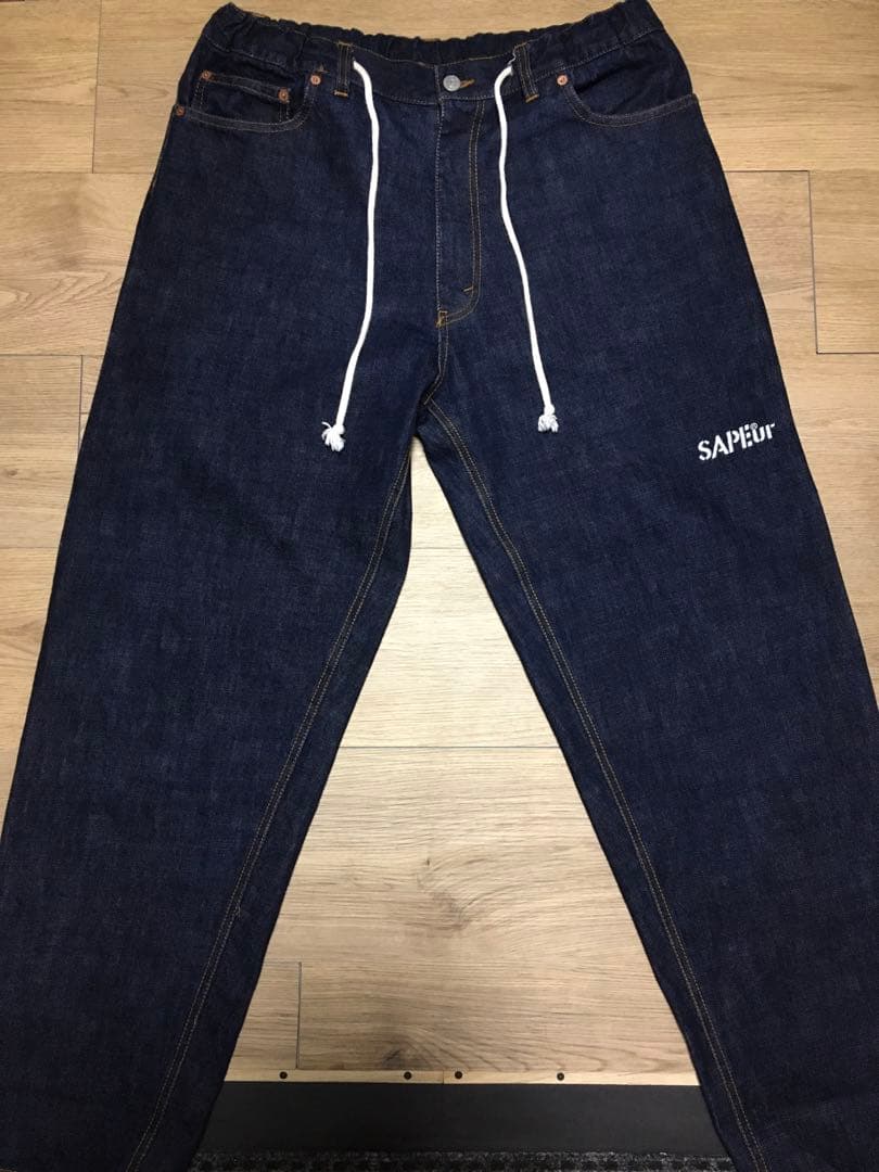 sapeur denim pants サプールデニムパンツMサイズ ブルー - メルカリ