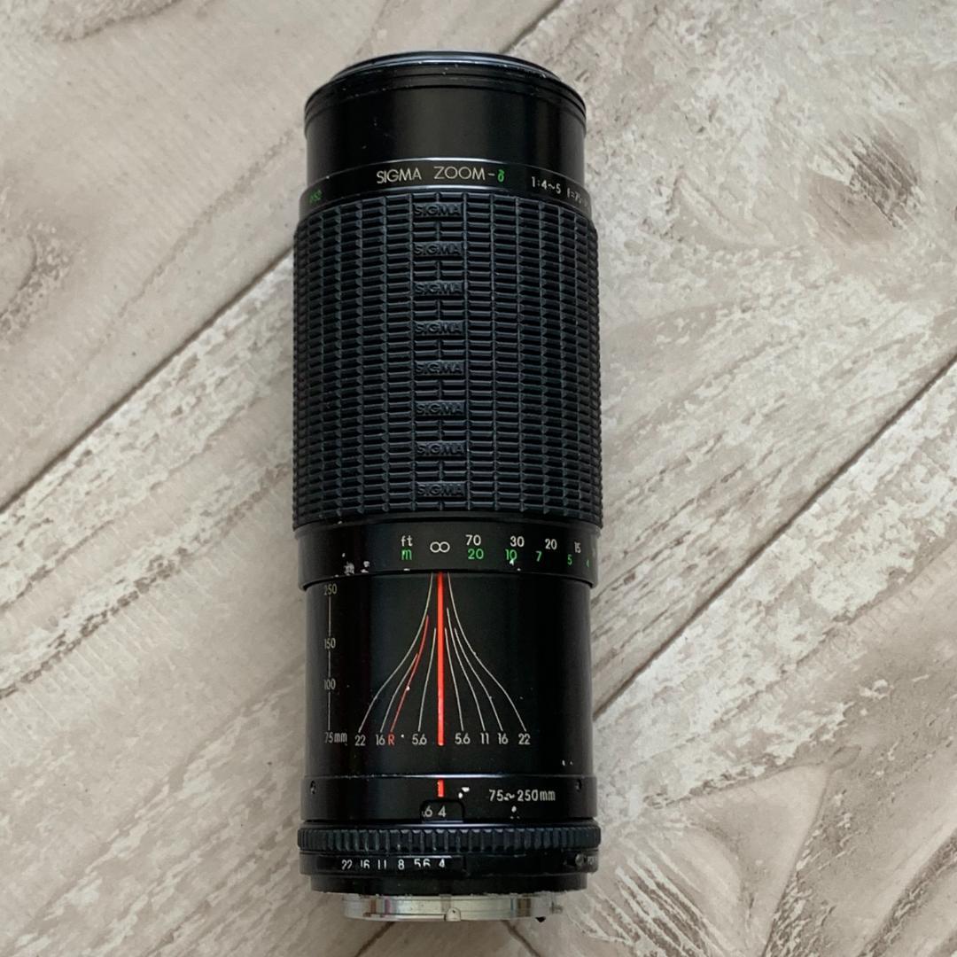 現状品】SIGMA ZOOM-δ 望遠レンズ 1:4～5 75～250mm - メルカリ