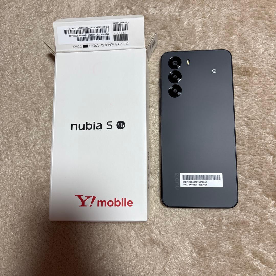 完全未使用】nubia S 5G Y!mobile 本体 - メルカリ