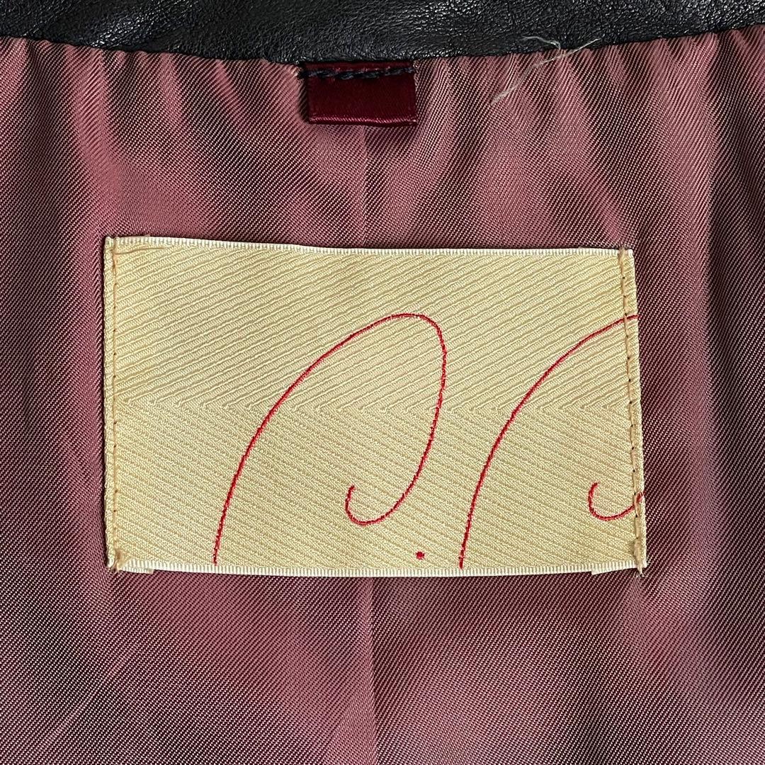 パラスパレス ラムレザー ノーカラー ジャケット - メルカリ