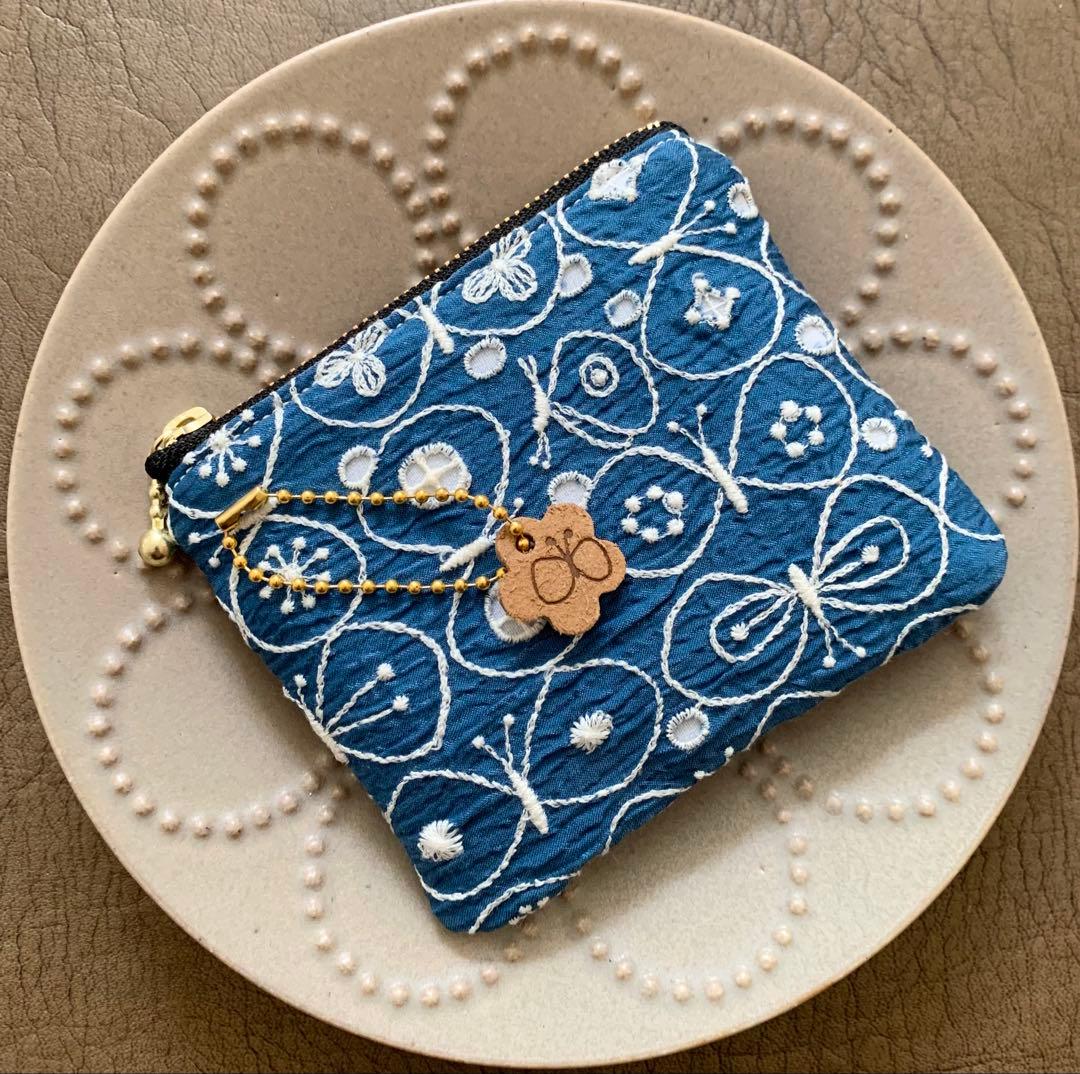 2294】party♡ミナペルホネン♡四角いミニポーチ - メルカリ