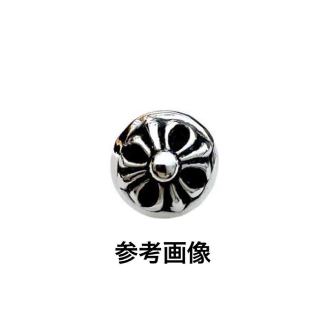 クロムハーツ STUD CRSBLL/クロスボールスタッド シルバーピアス 両耳