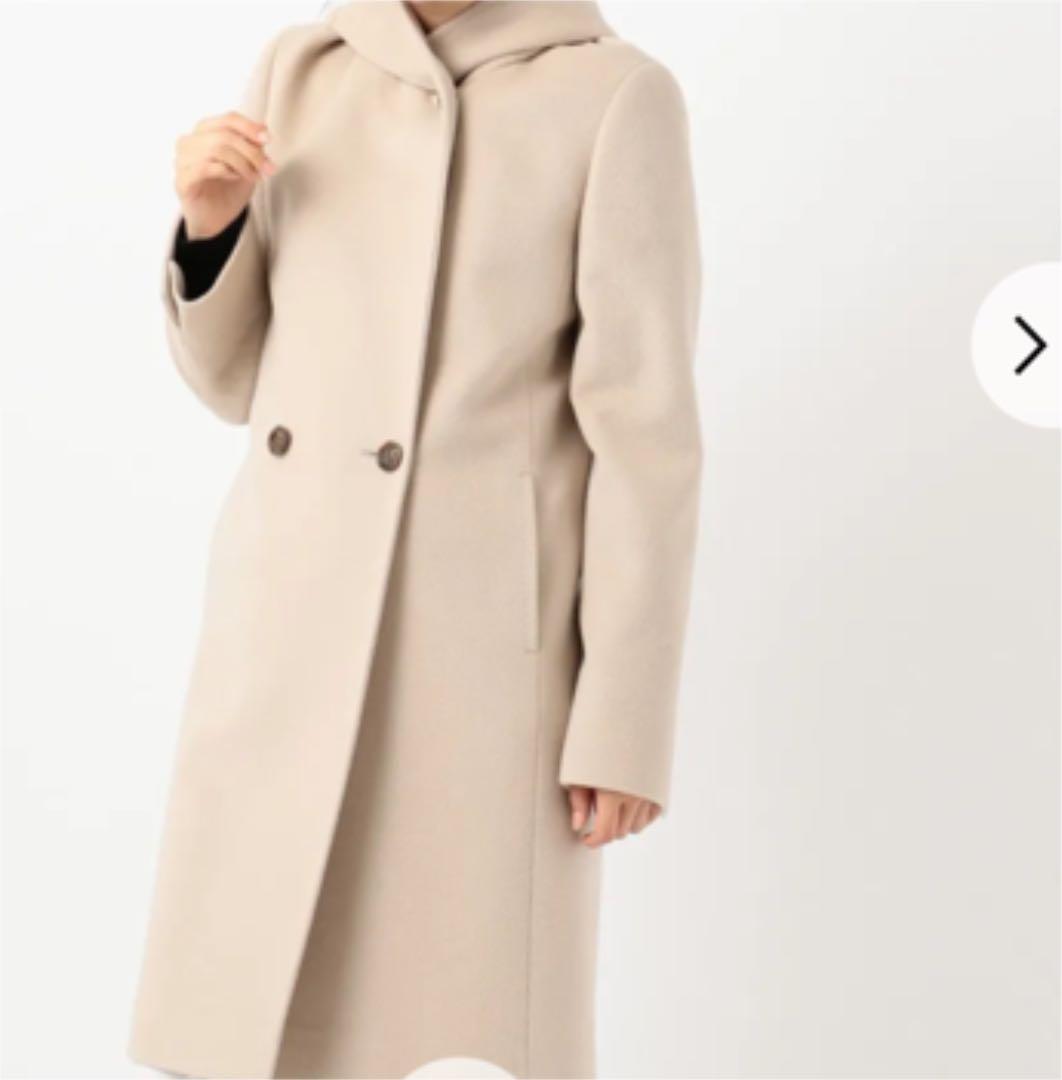 23区 ウールアンゴラビーバーフーデッドコート 新品 - メルカリ