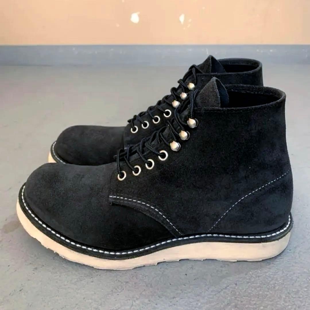 超美品 RED WING 8174 7.5D 黒スエード レッドウィング