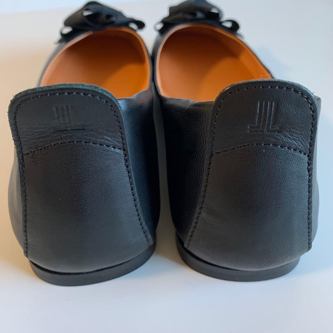 LANVIN en Bleu リボンモチーフ パンプス フラットシューズ25cm