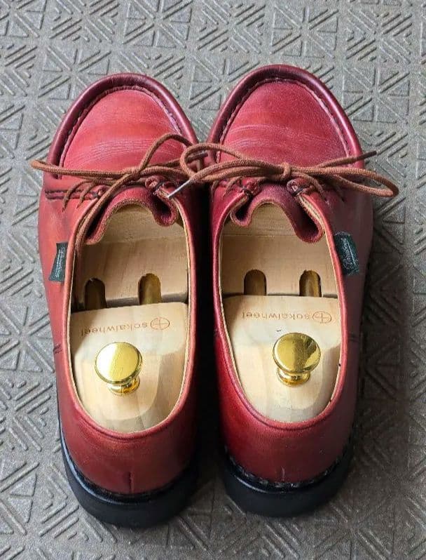 美品】Paraboot MICHAEL ミカエル 赤茶 40.5 - メルカリ