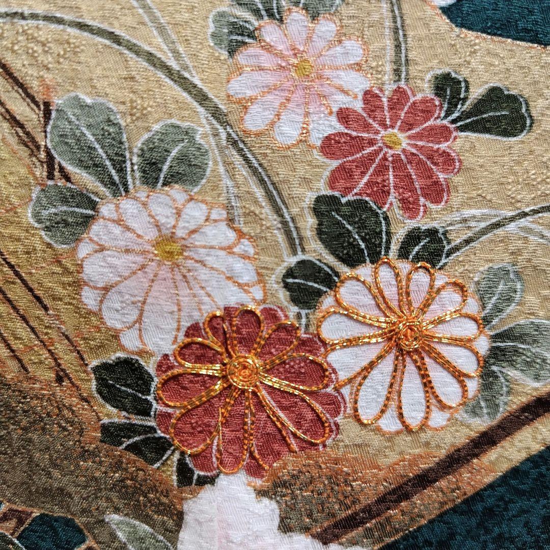 振袖フルセット(7点)・古典柄・金駒刺繍・金彩加工・宝尽くし・正絹