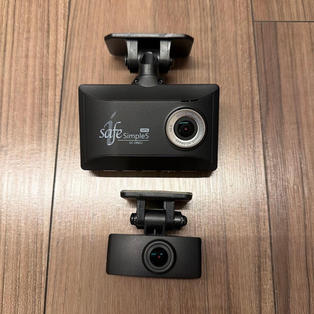 ドライブレコーダー DC-DR652 前後カメラ ジャンク - メルカリ