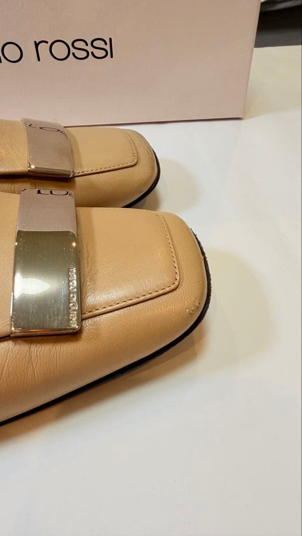 Sergio Rossi】セルジオロッシ sr1 SLIPPER ベージュ - メルカリ