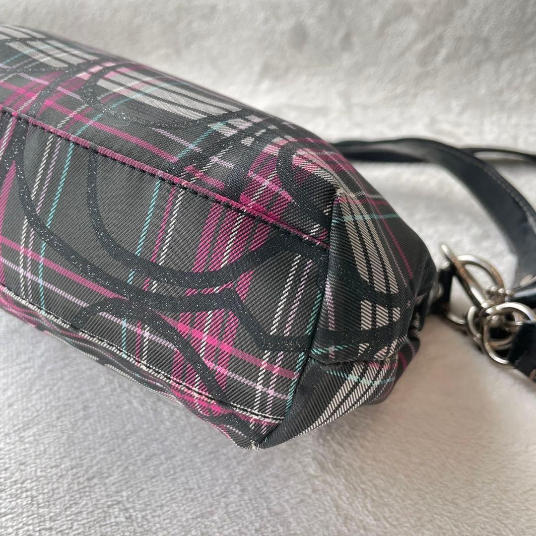 美品✨COACH コーチ ワンショルダーバッグ チェック柄 2way y2k - メルカリ