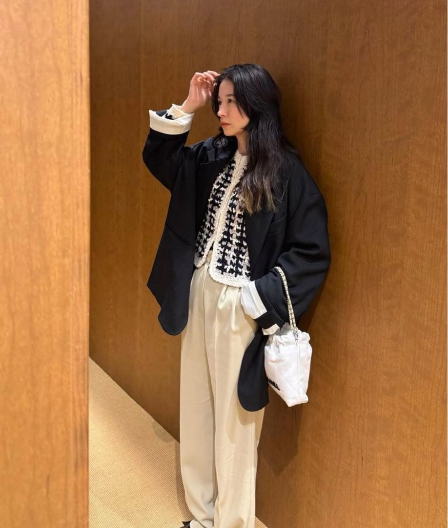 CLANE クラネVINTAGE TAPE HAND KNITCARDIGAN - メルカリ