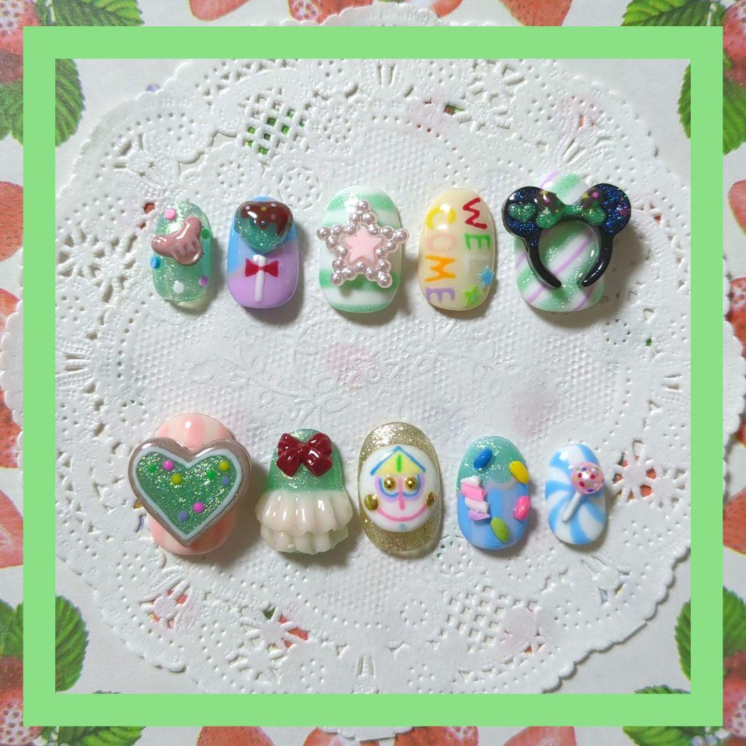 夢の国ネイルチップ パルパルーザ ネイル ヴァネロペ シュガーラッシュ