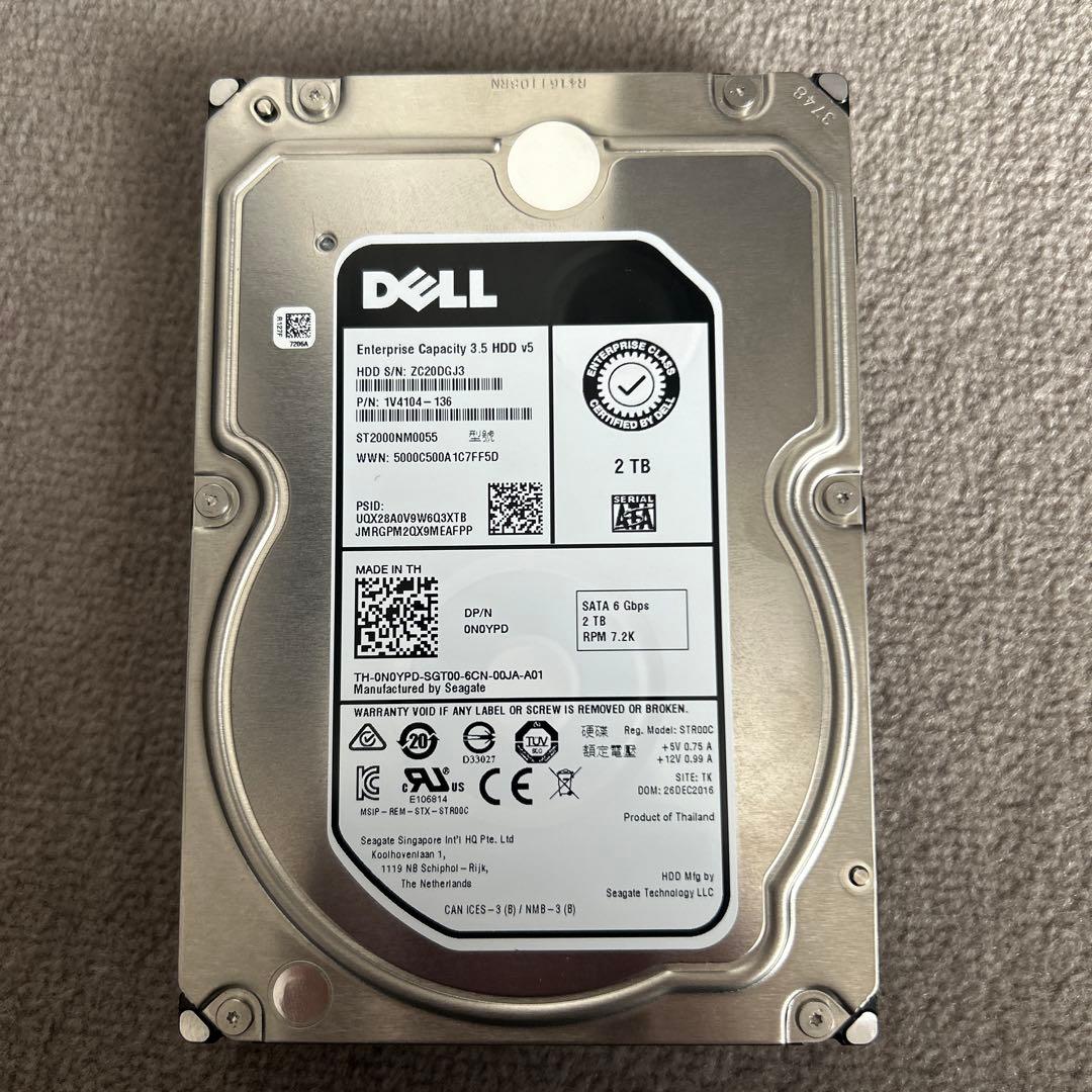 DELL Enterprise Capacity 2TB 3.5インチHDD - メルカリ