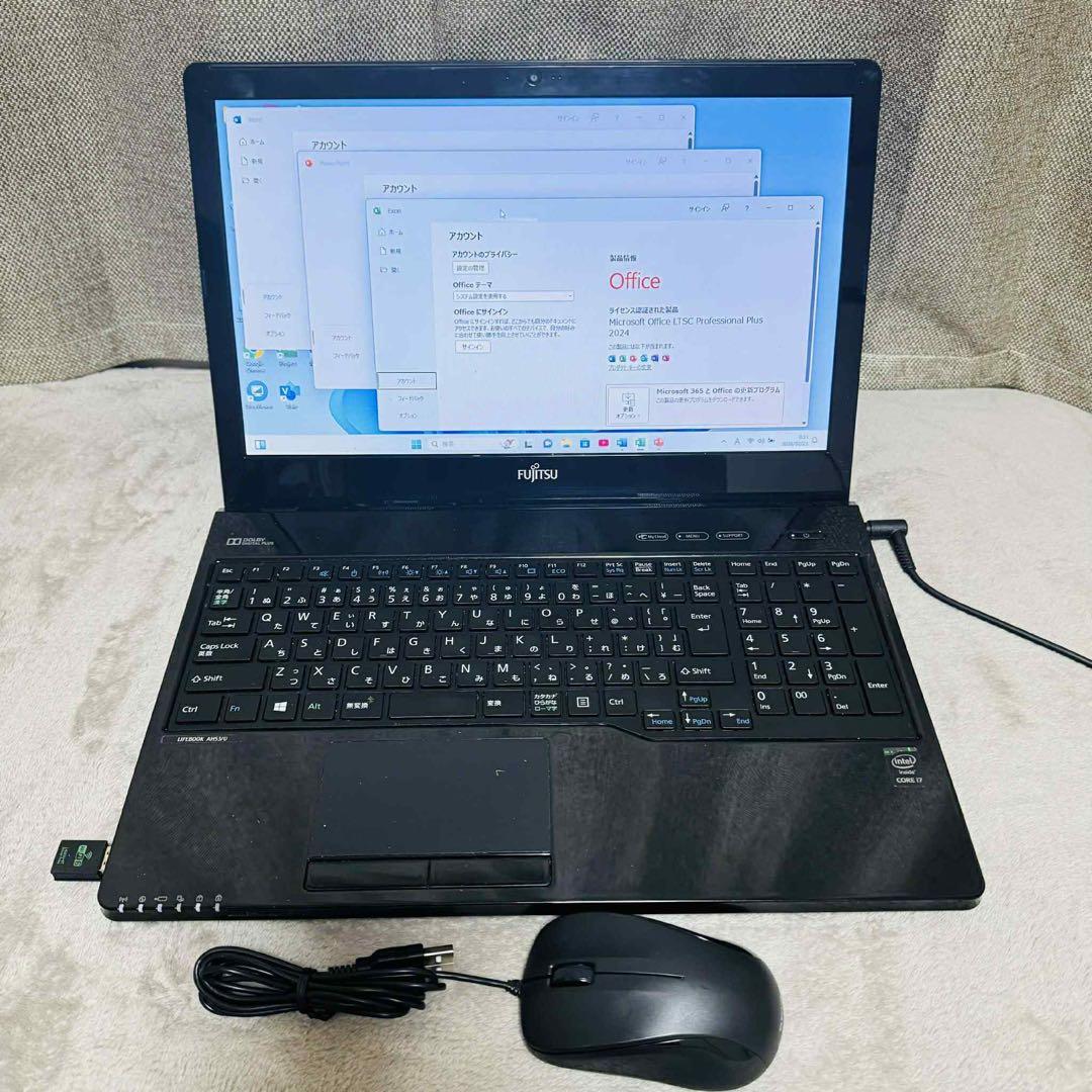 S290 FujitsuノートパソコンWEBカメラ i7メモリ8G高速Win11 - メルカリ
