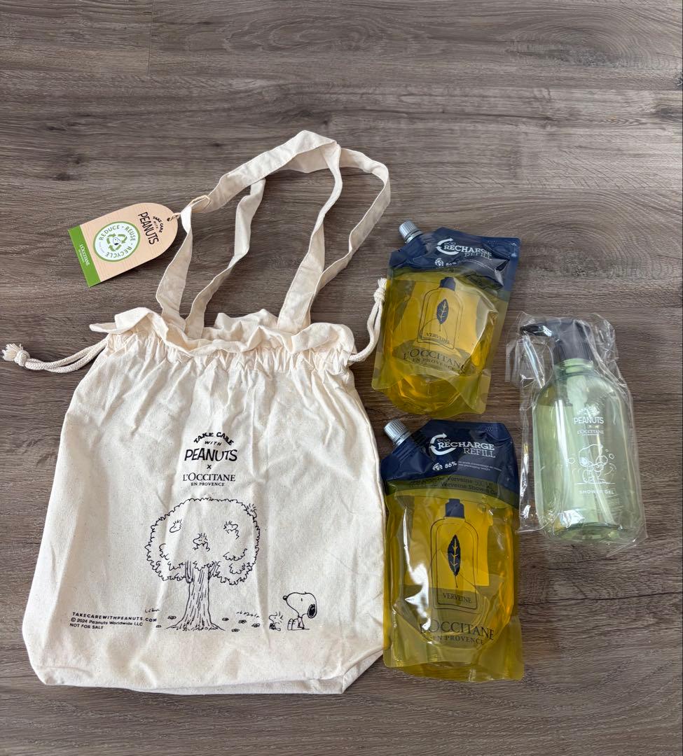 ロクシタン　スヌーピー ボトル コラボ　ヴァーベナ　シャワージェル　リフィル Amazon.co.jp: ロクシタン(L'OCCITANE) SNOOPYスプリング ヴァーベナ