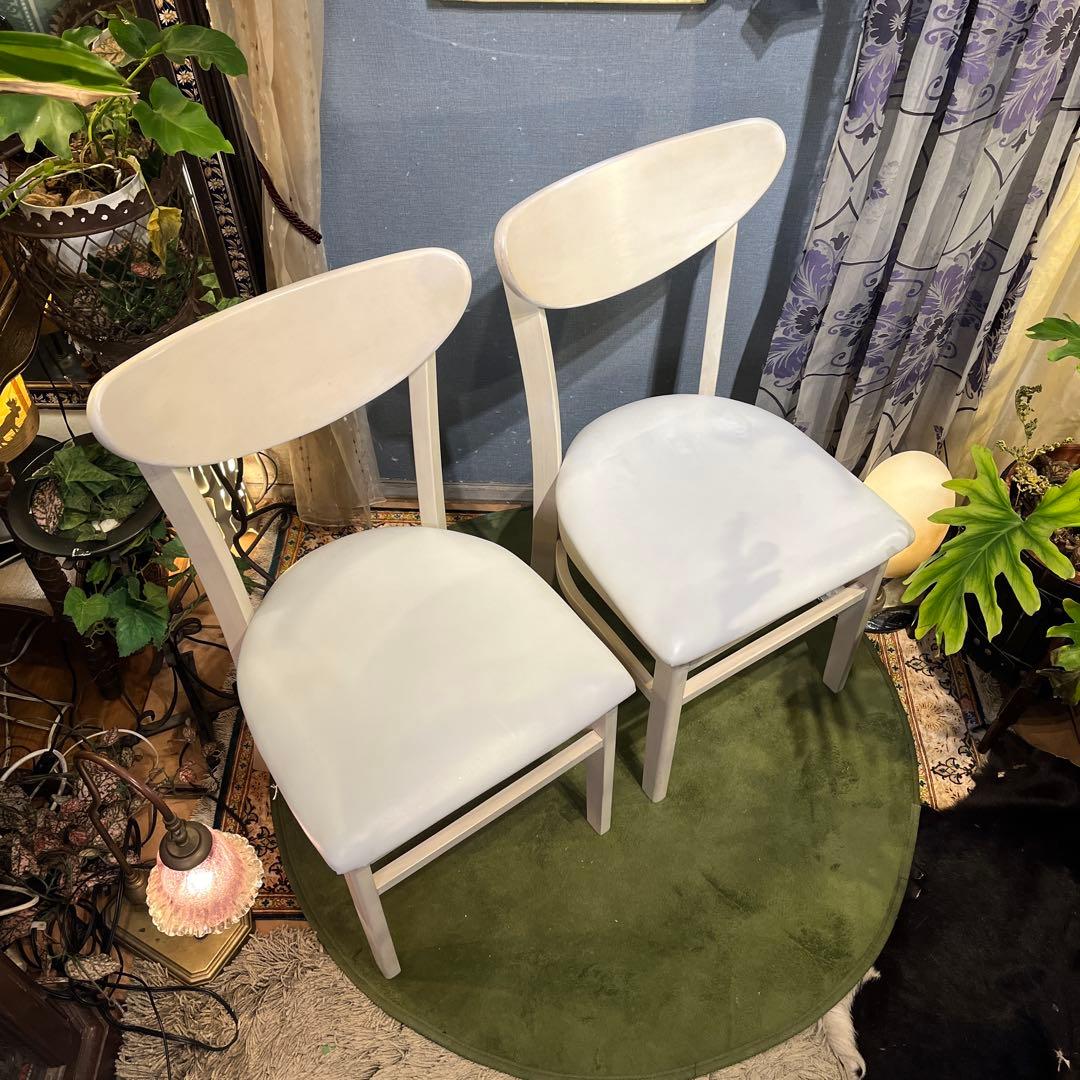 Sale L1 2脚セット 座面色変更可 ラウンドバック ダイニングチェア