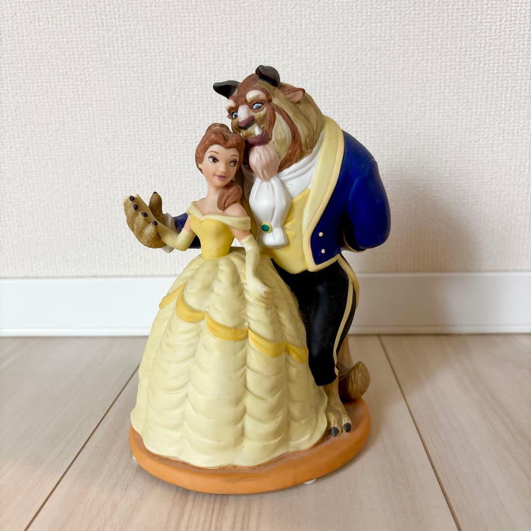 状態良好 美女と野獣 陶器製オルゴール - メルカリ