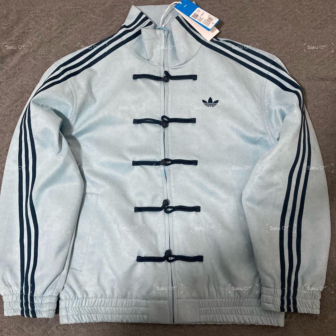 新品 アディダス 蛇年トラックジャケットライトブルー Lサイズ - メルカリ
