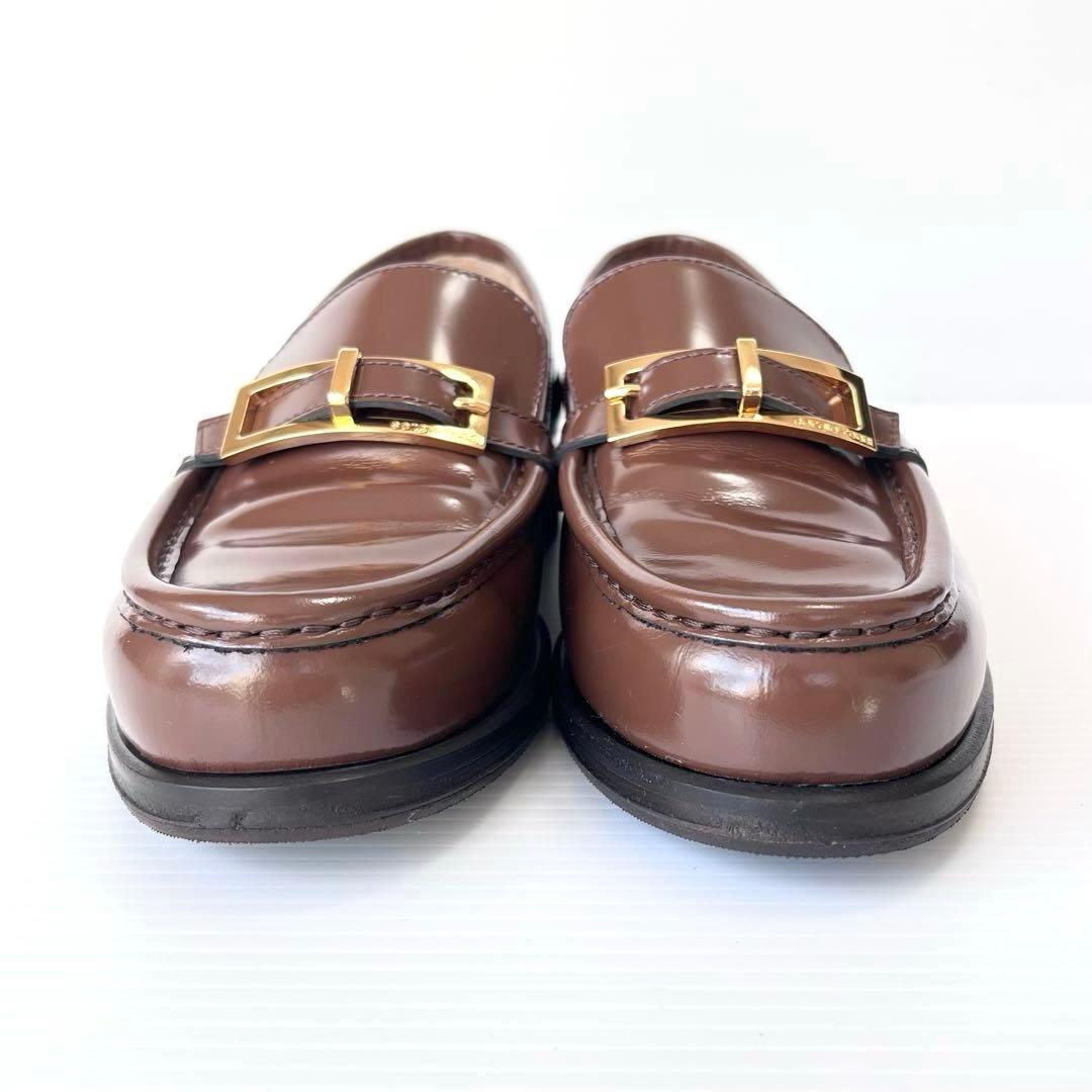 極美品✨ セルジオロッシ SR NORA ローファー ブラウン バックル 23