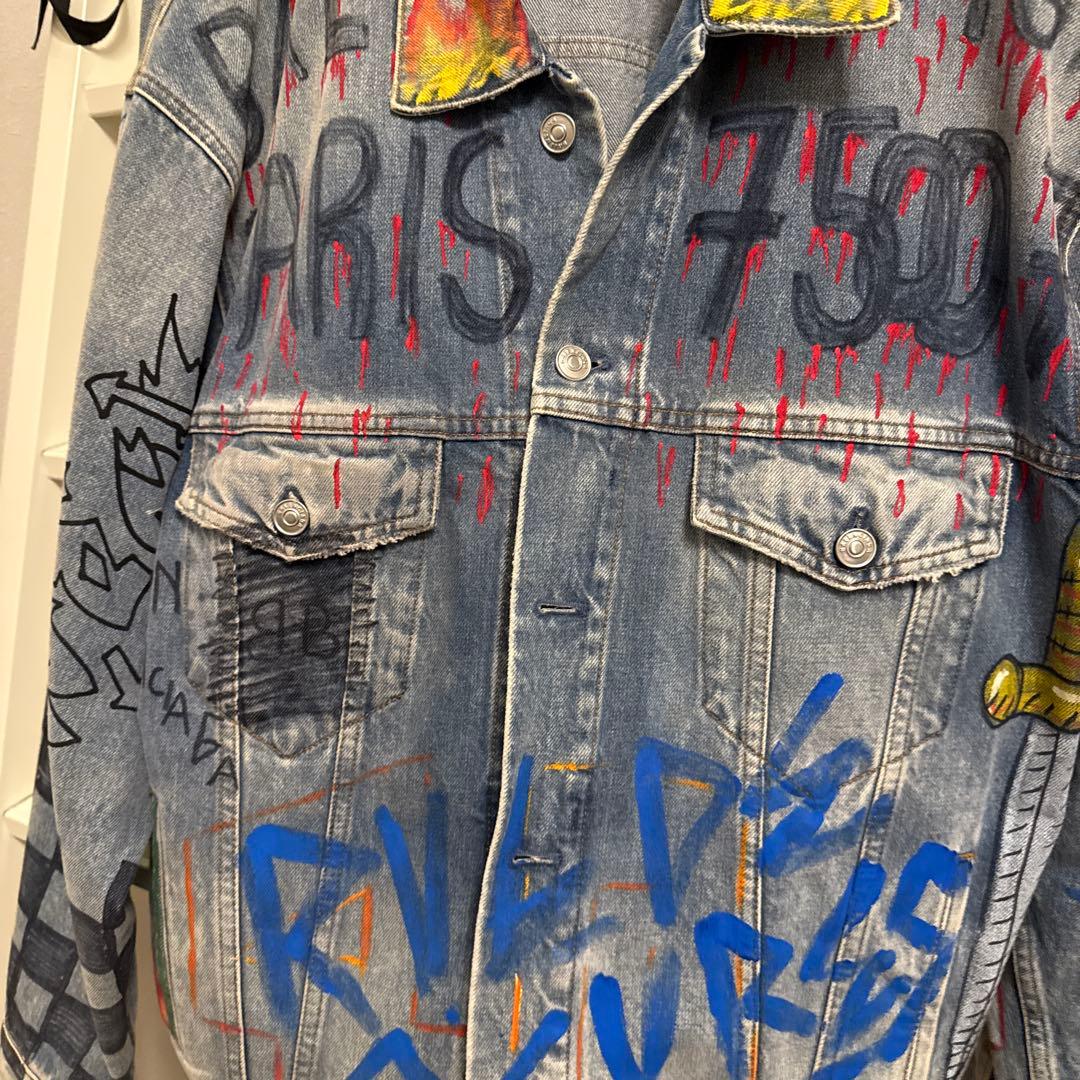 BALENCIAGA グラフィティデニムジャケット サイズ34 - メルカリ