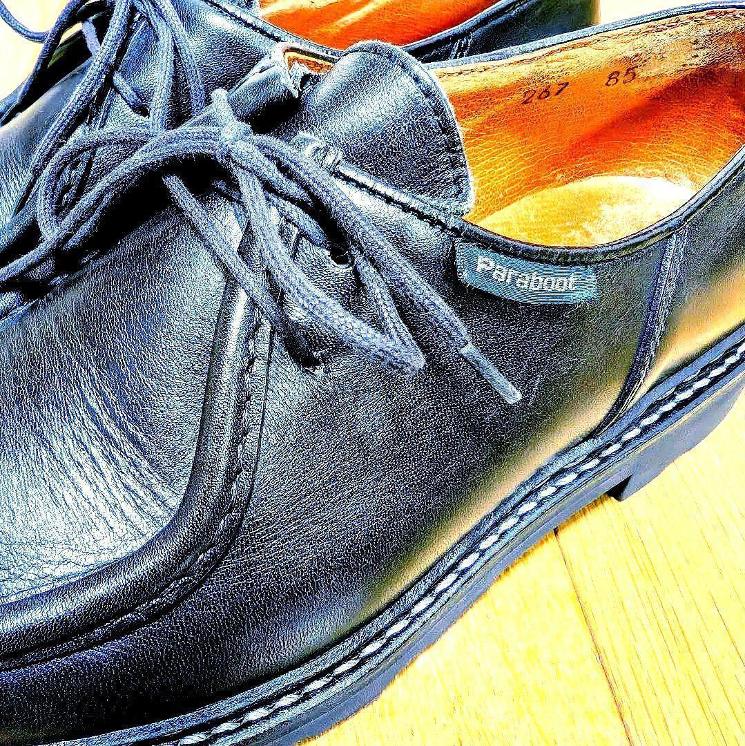 極上艶デカタグ】Paraboot Michael 40.5パラブーツミカエル黒 - メルカリ