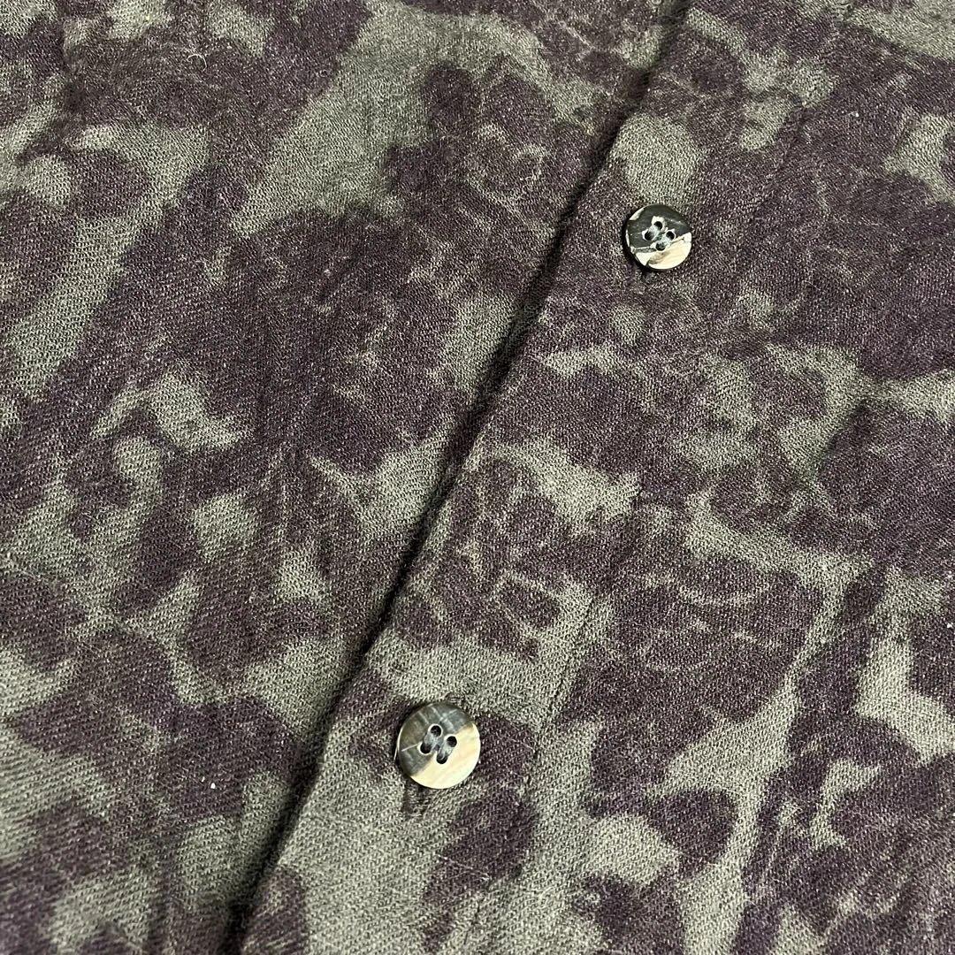 プランテーション ウール総柄ボトルネックブラウス シャツ 花柄 - メルカリ