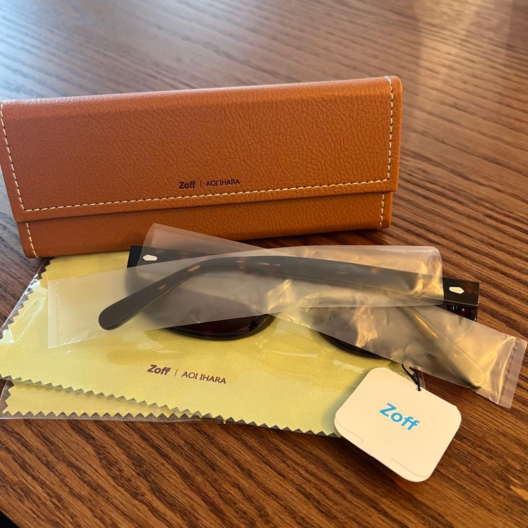 新品未使用・正規品】伊原葵×Zoffコラボ オーバル サングラス ブラウン