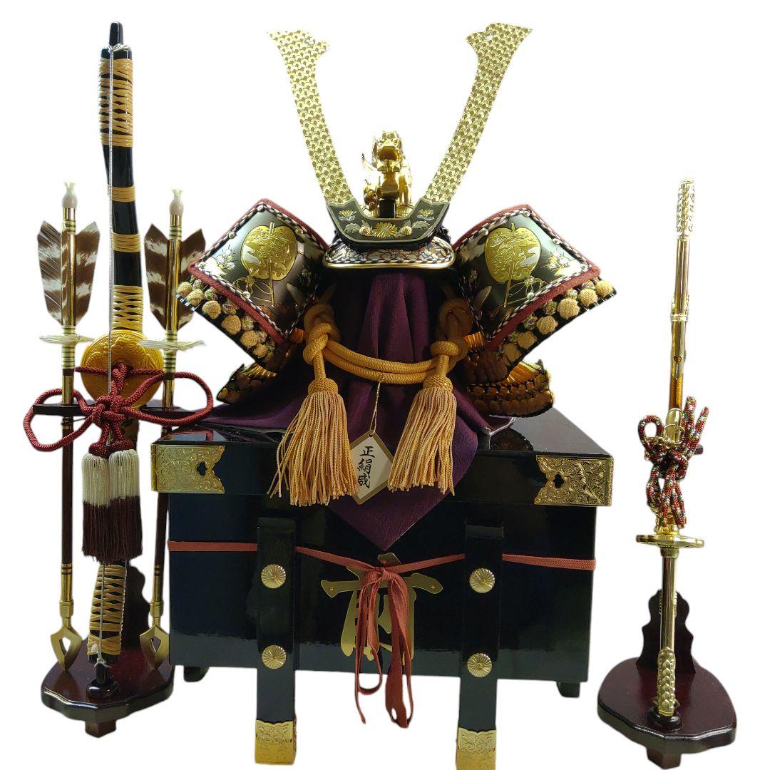 五月人形 鎧師 龍玉作 源氏兜 正絹威 日本の伝統工芸品 - メルカリ