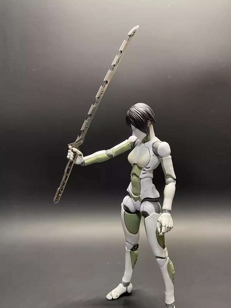 1/12 フィギュア用武器 武士刀 日輪刀手作り 金属 サイバーパンクHS60