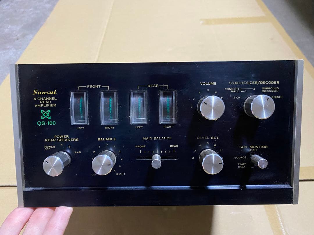 サンスイ　SANSUI QS-100 4チャンネルリアアンプ Sansui QS-100 4-Channel Amplifier - ☆Sansui◇サンスイ 4チャンネル