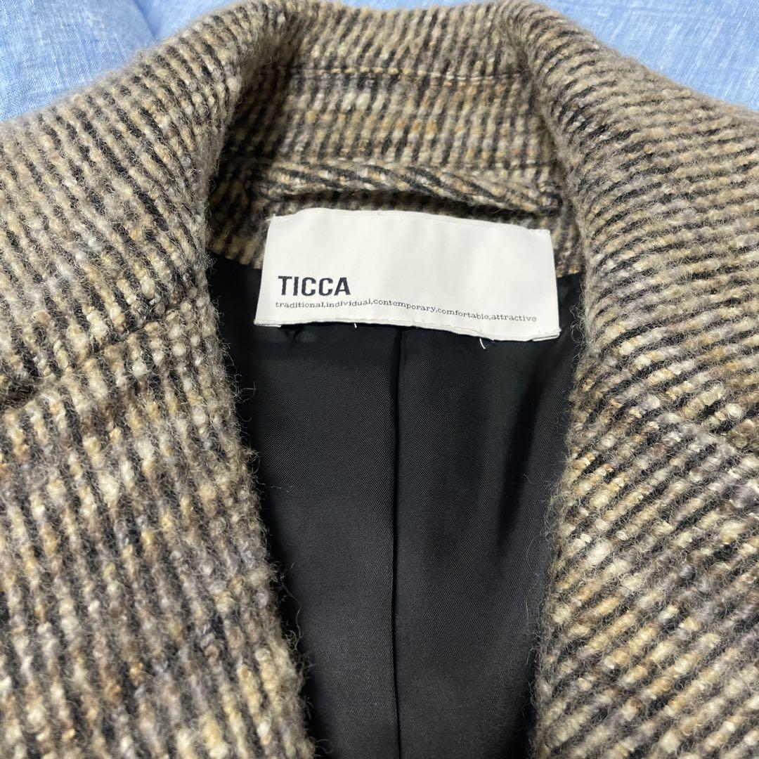 再 再 お値下げしました。TICCA ダブルブレスト ウールコート - メルカリ