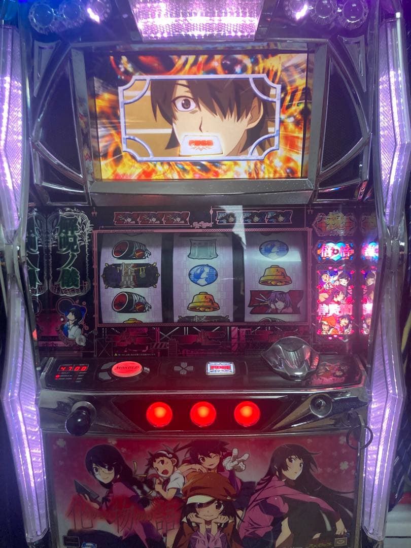 中*す様 スロット実機 化物語 ヒロインパネル ご自宅まで送料無料