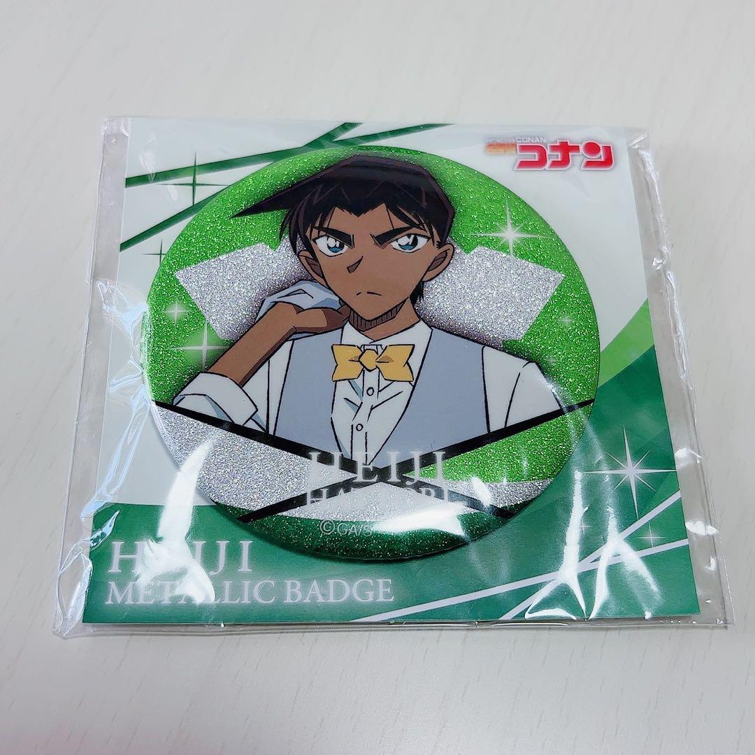 名探偵コナン コナンプラザ メタリック缶バッジ 服部平次 - メルカリ