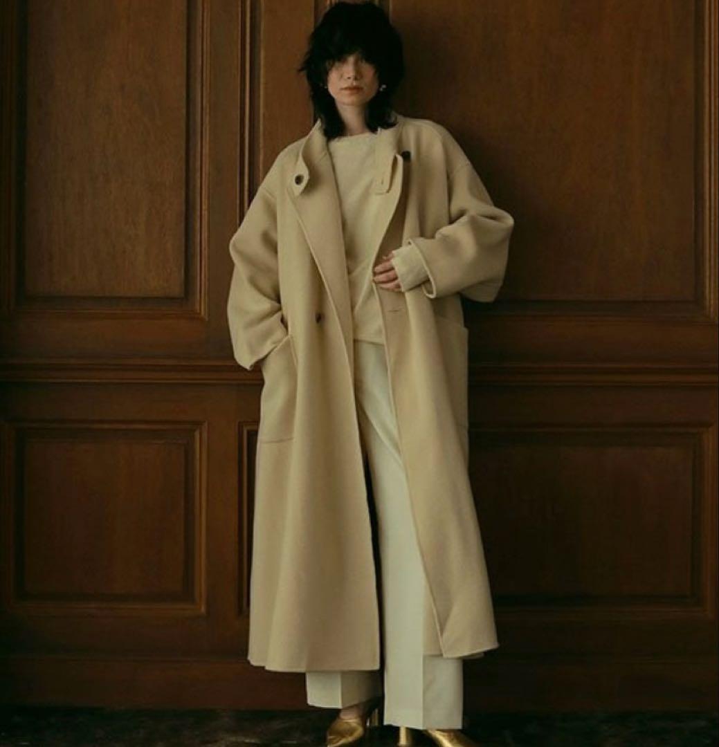 最終値下げetretokyo スタンドカラーリバーロングコート　新品未使用 ETRE TOKYO（エトレトウキョウ）の「スタンドカラーリバーロングコート