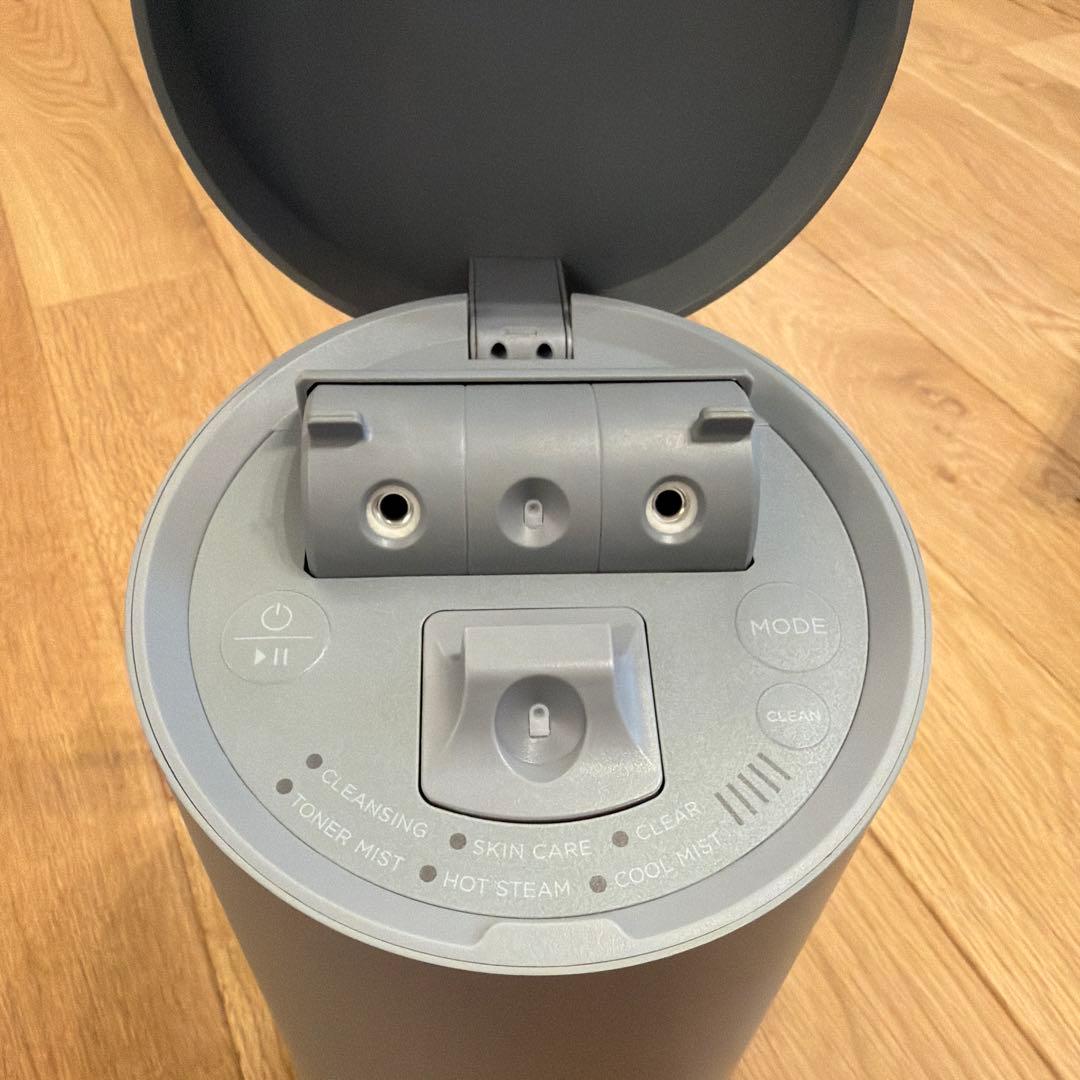 SALONIA フェイススチーマー グレー - メルカリ