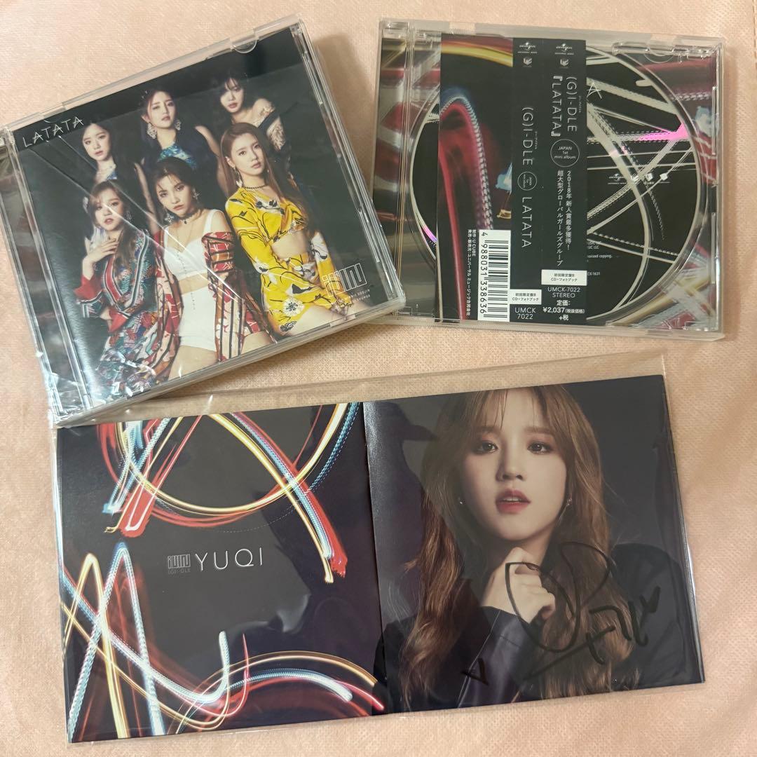 i-dle idle GIDLE LATATA 日本 アルバム 直筆サイン入り G)I-DLE JAPAN DEBUT MINI ALBUM『LATATA』SPECIAL SITE