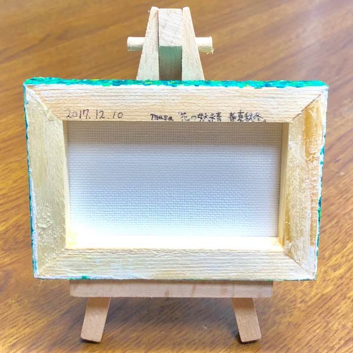 「花の妖精 春夏秋冬  -夏-」原画 本物 一点物 イーゼル付き 絵画 masa