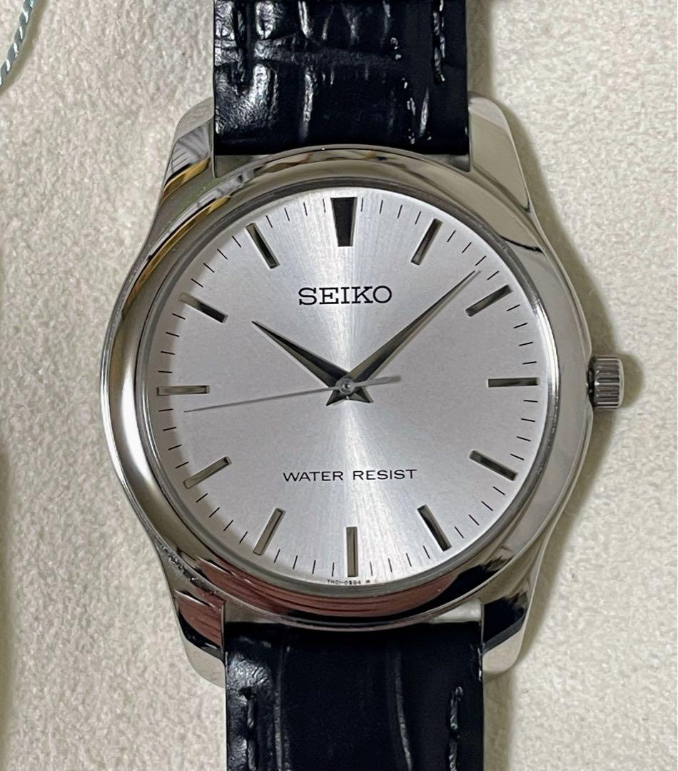SEIKO SCXP031 シルバー文字盤 レザーベルト - メルカリ