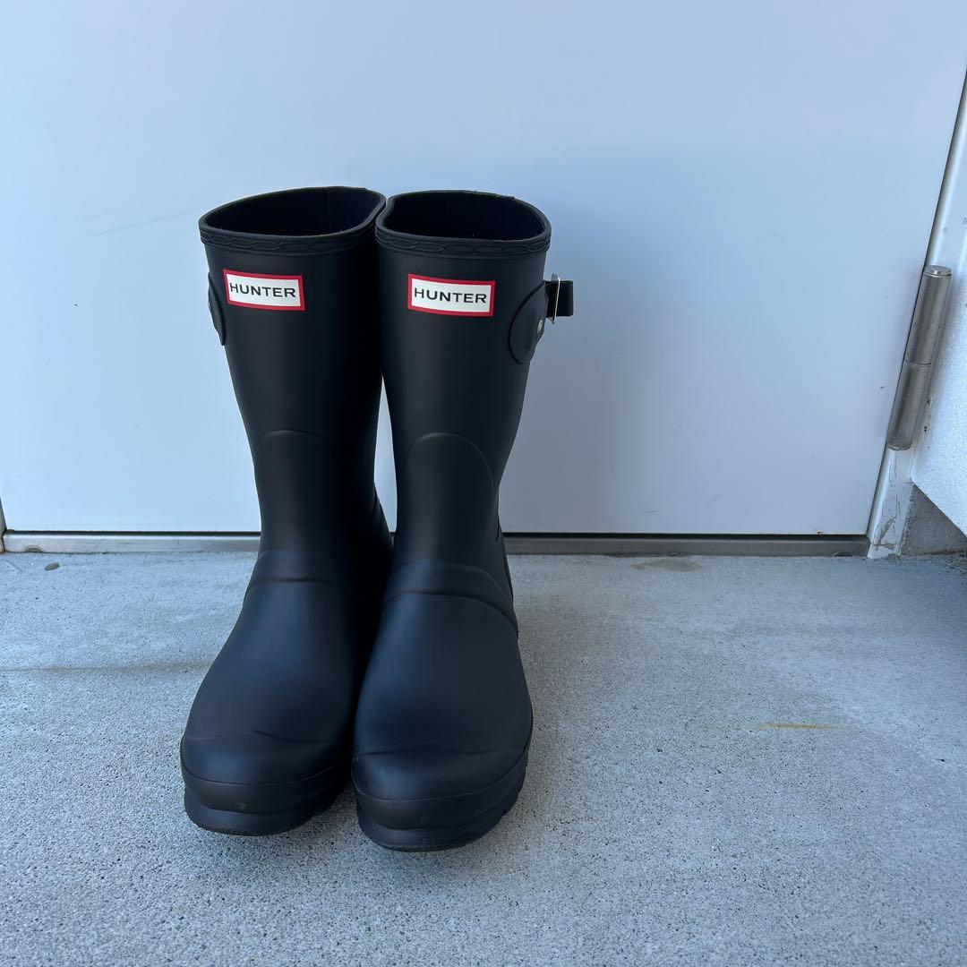 HUNTER(ハンター) レインブーツ ミドル25.0㎝、ブラック、黒 楽天市場】(W)【レディース】オリジナル リファインド ブーツ HUNTER